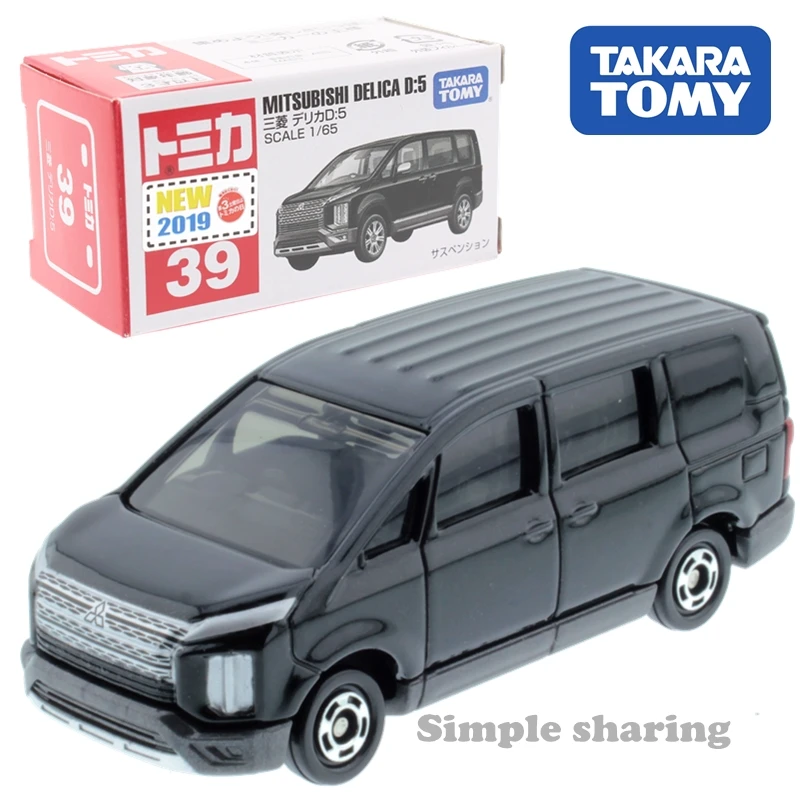 Takara Tomy Tomica No.39 Mitsubishi Delica D:5 Масштаб 1/65 Автомобиль Горячий поп дети игрушки