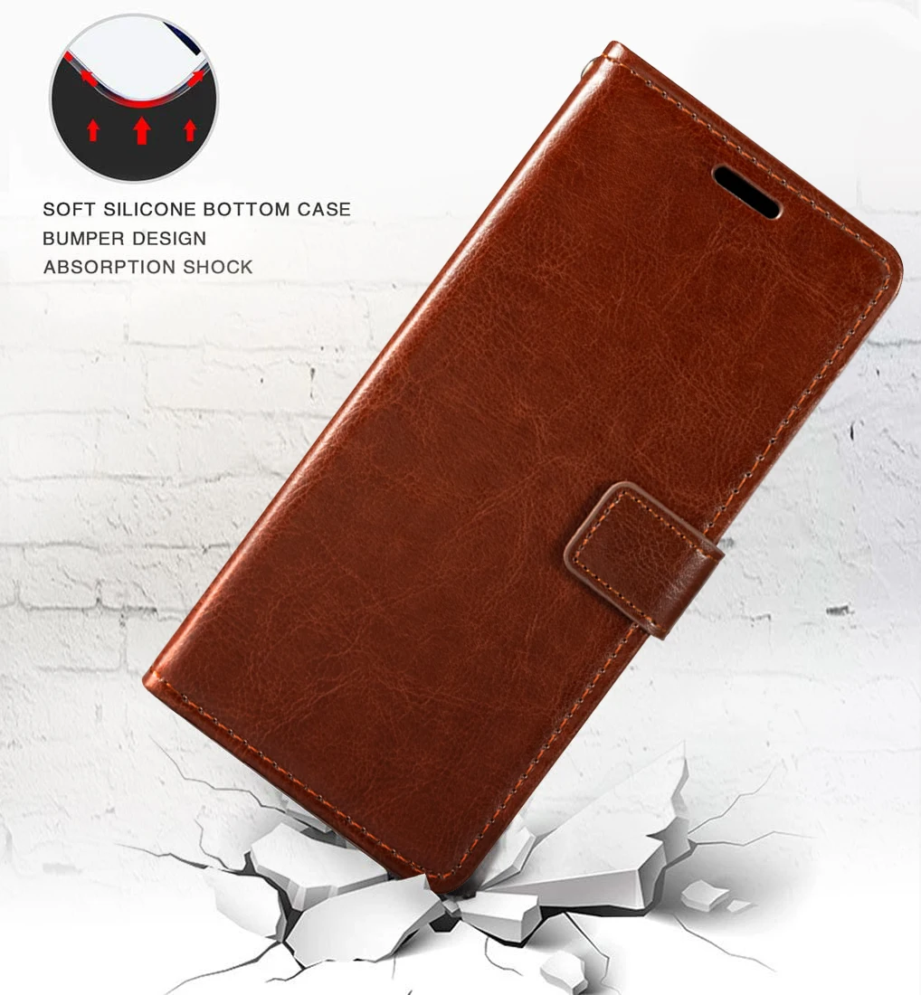 Capa para Huawei Honor Note Carteira de Couro Premium Capa Magnética com Suporte para Cartão e Kickstand para Huawei Honor Note 8 - Image 5