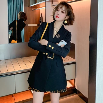 

Green fruit collar waistband waist slim fit symmetrical flap all-match blazer women's 2020 early autumn new