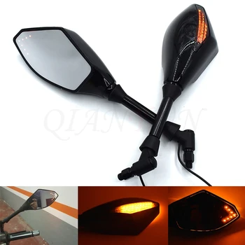 

Motorcycle LED Turn Lights Side Mirrors Turn Signal Indicator Rearview Mirror For Kawasaki ER-6N/F NINJA 650R/ER-6F NINJA 300R