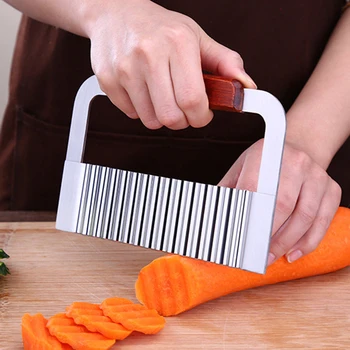 

Wave Potato Carrot Slicers Kitchen Gadgets Stainless Steel Vegetable Cutter for Household Kitchen Convenient Part