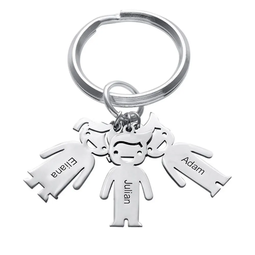 FYW Custom Chirldren's Keychains Personalized Boys Girls Key Chain Name Letter Gift For Women Men Jewelry Bag charm | Украшения и