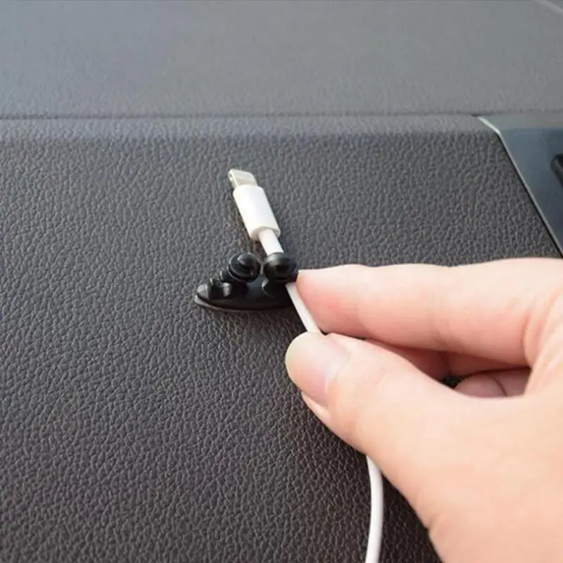 

8pcs USB Car Wire Clip Cord Cable Holder Clamps AdhesiveManagement Earphone Small Convenient No Space Occupied Everywhere