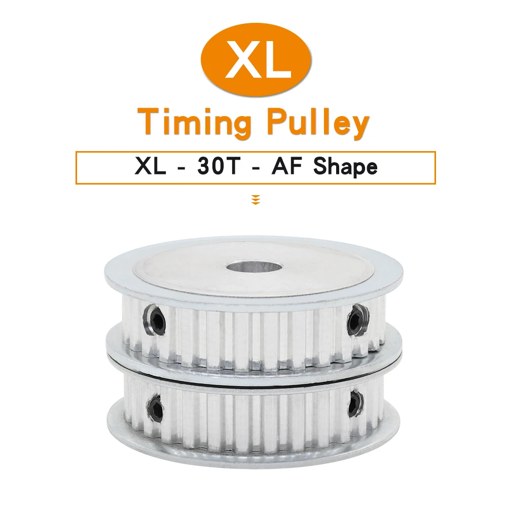 

XL-30T Timing Pulley Teeth Pitch 5.08mm Alloy Belt Pulley Bore 6/8/10/12/15/16mm AF Shape Match With Width 10mm XL Timing Belt