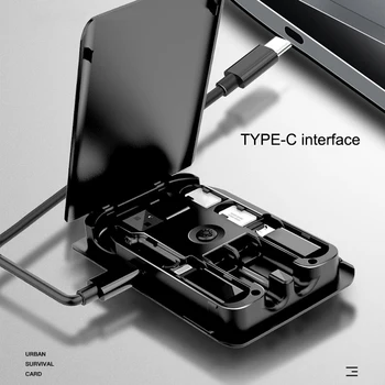 

Multi-function Universal Smart Adaptor Card Storage Box Portable Wireless Charger SIM Tool Set Card Reader Charge Line Interface