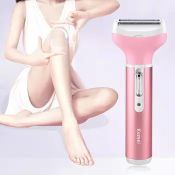 

Kemei KM-6637 4 in 1 Electric Epilator for Women Body Razor Shaver Epilator Eyebrow Nose Trimmer Hair Removal Machine