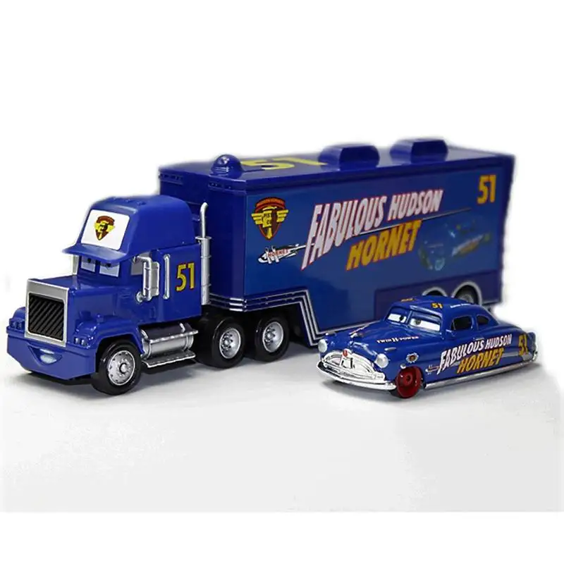 Disney Pixar Cars 3 2 Lightning McQueen Мак Дядя Школьный автобус Грузовик Литье под давлением 1:55