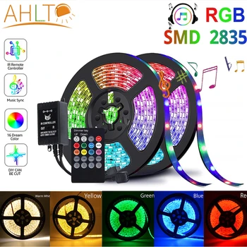 

Music SMD 2835 RGB LED Strip Flexible Waterproof Infrared Remote Control DC12V Festival Lighting Bar Home Decoration Lamp Ribbon
