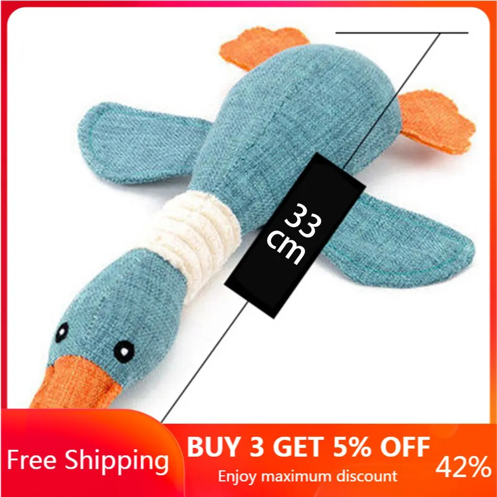 Dog Squeak Toys Wild Goose Sounds Toy Cleaning Teeth Puppy Dogs Chew