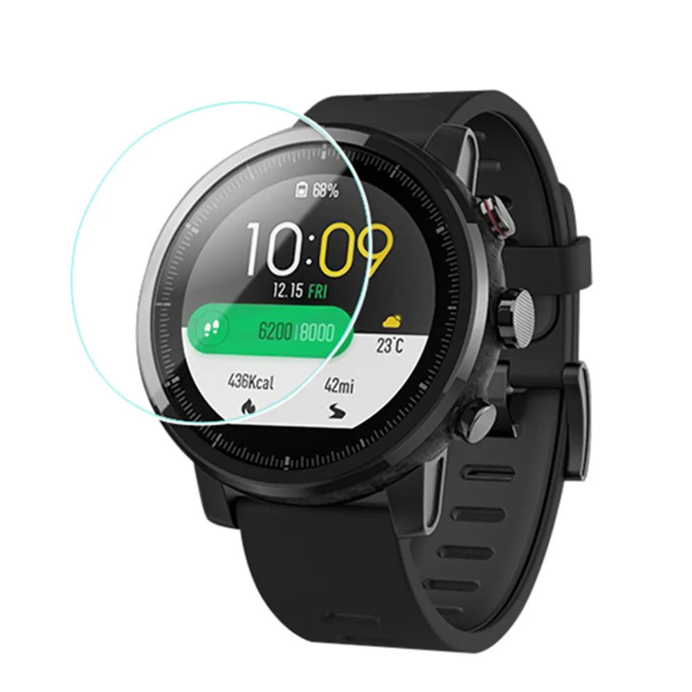 Чехол из поликарбоната для Xiaomi Huami AMAZFIT 2/2S часы Stratos с защитой экрана Прямая поставка Caja de reloj# T3 - Цвет: 2PC Protection