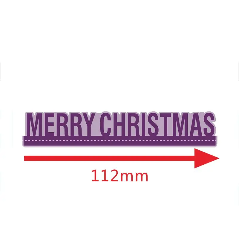 

Merry Christmas Letter Frame Metal Cutting Dies Decorate DIY Scrapbooking Craft Cards Stencils Embossing Paper New Die Cut 2019