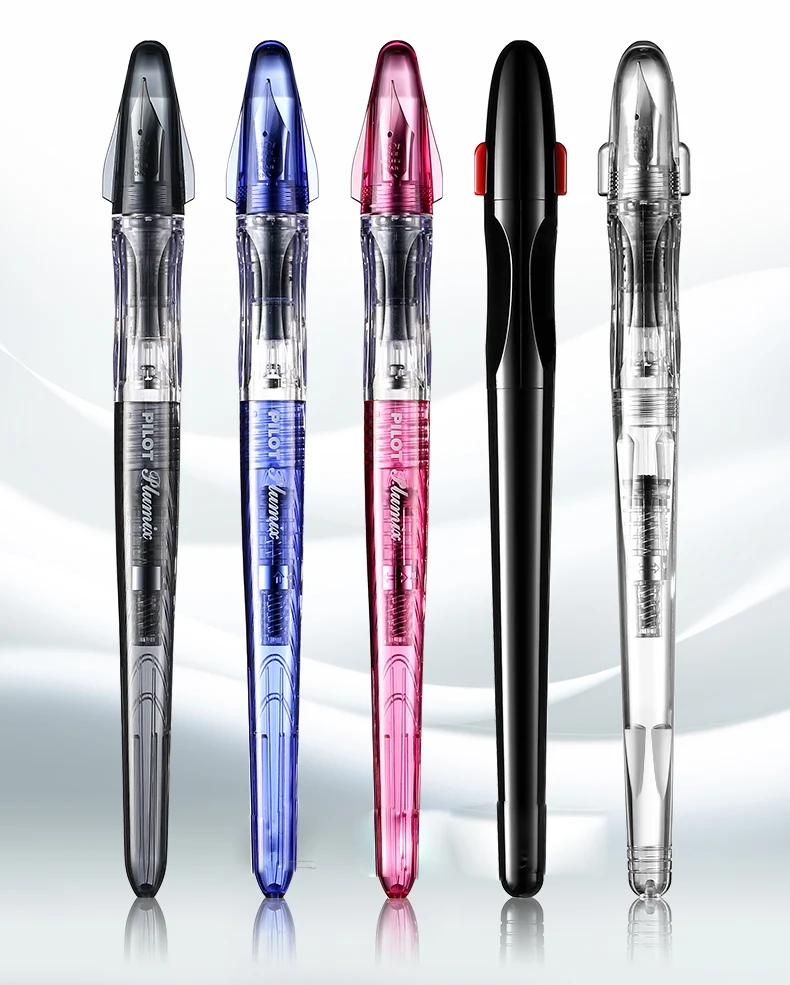 Pilot Роскошные прозрачные перьевые/каллиграфическая ручка Ergo Grip Extra Fine NibClear/черный маркер японская ручка для студентов