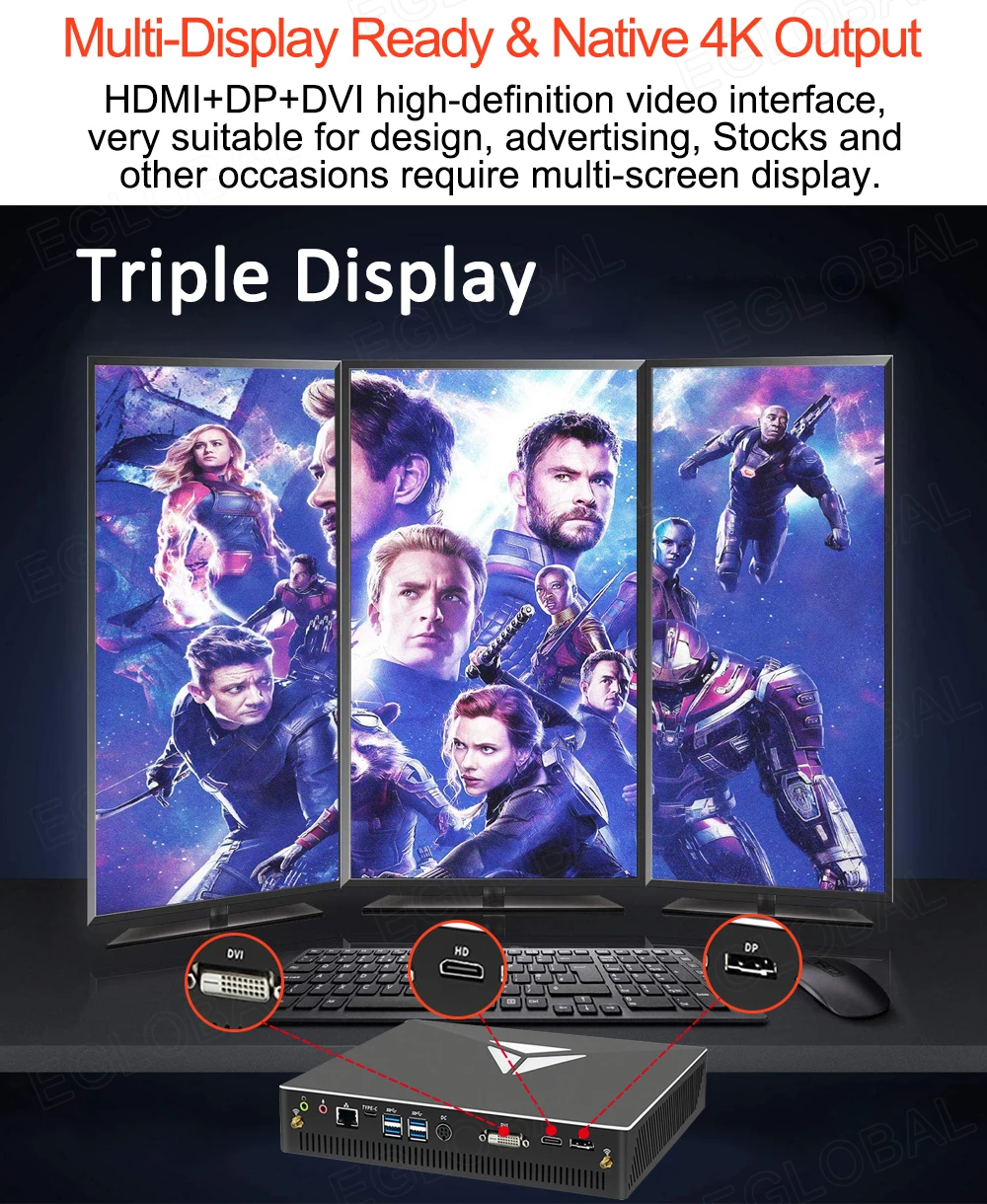 Eglobal Gamer Desktop PC - Intel Core i9-10900F, GTX1650, 64GB RAM, M.2 NVMe SSD, Windows 11, HTPC, AC WiFi Description Image.This Product Can Be Found With The Tag Names Barebone Mini PC, Computer Office, Eglobal desktop pc gamer