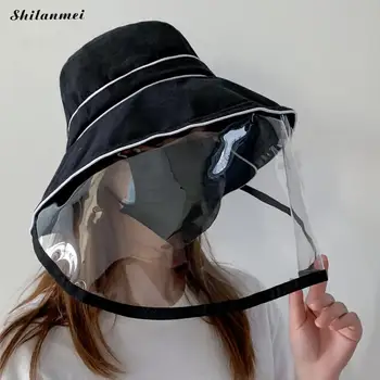 

Fisherman'S Hat Clear Bucket Hat Protective Multi-Function Dust-Proof Anti-Saliva Prevent Virus Protection Cap Goggles