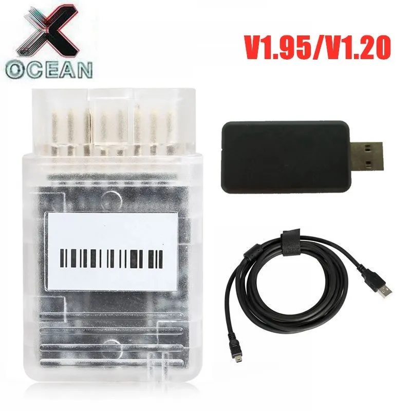 US $200.20 Newest OBD V195 V120 OBD 195 120 ECU Upgrade Tool openport 20 Transfer Stable Real Reading OBD with USB Dongle