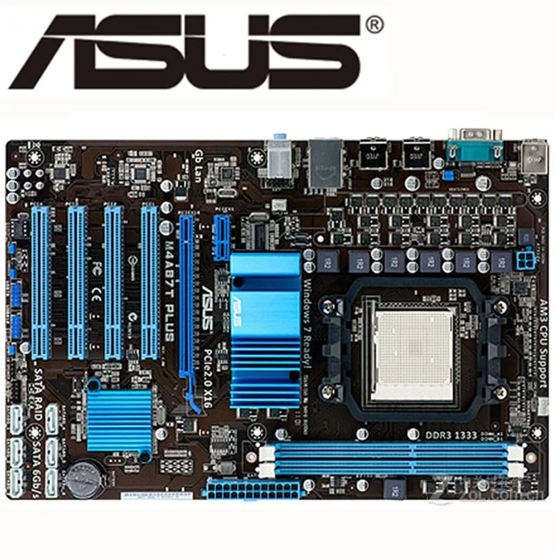 Для AMD 870 ASUS M4A87T PLUS материнская плата с разъемом AM3 M4A87T-PLUS системная плата DDR3 8 Гб ATX настольная материнская плата SATA III используется