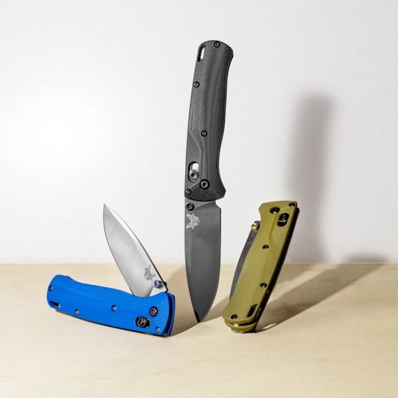 1 Pair Custom Crossfade G10 Folding Knife Handle Scales Grip Patch for Bugout 535 Butterfly Knives DIY Make Accessories Parts