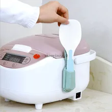 Пшеничная соломенная большая ложка-Лопатка для риса настенная присоска с антипригарным ковшом кухонный стол сервировочные аксессуары