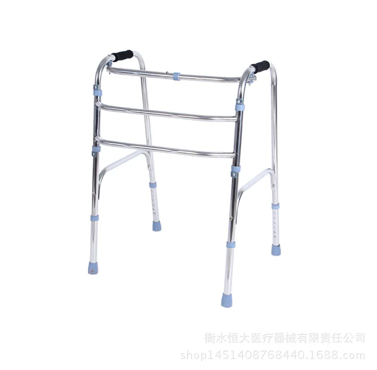

Thick Full Stainless Steel Old Man People with Disabilities Walk Walking Aid Walking AIDS Parallel Bars Folding Step Power Crutc