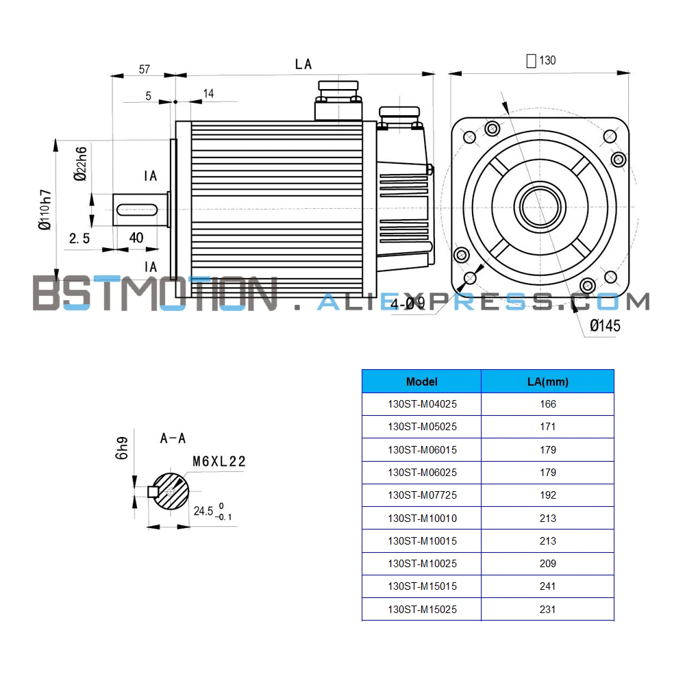 AC 서보 모터, 1KW 1.3KW 1.5KW 2KW 2.3KW 2.6KW 3.8KW, 130ST M04025 M05025 M06015 M06025 M07725 M10010 M10015 M10025 M1501