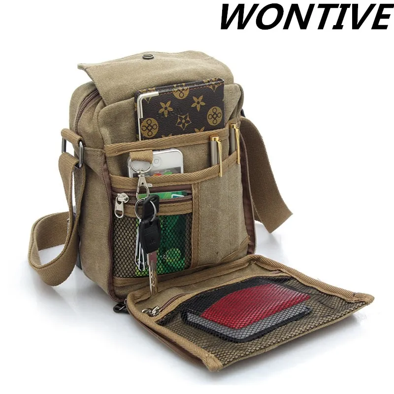 Hot Sale Retro Canvas Bag Bag Casual Small Messenger Canvas Bag