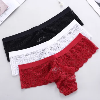 

Boxer shorts lace high elasticity underwear women high-end thong/ briefs