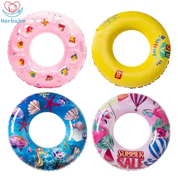 

Herbabe Inflatable Baby Swimming Ring Floats Circle Swimming Pool Accessories for Adults Kids Summer Children Water Sports Float
