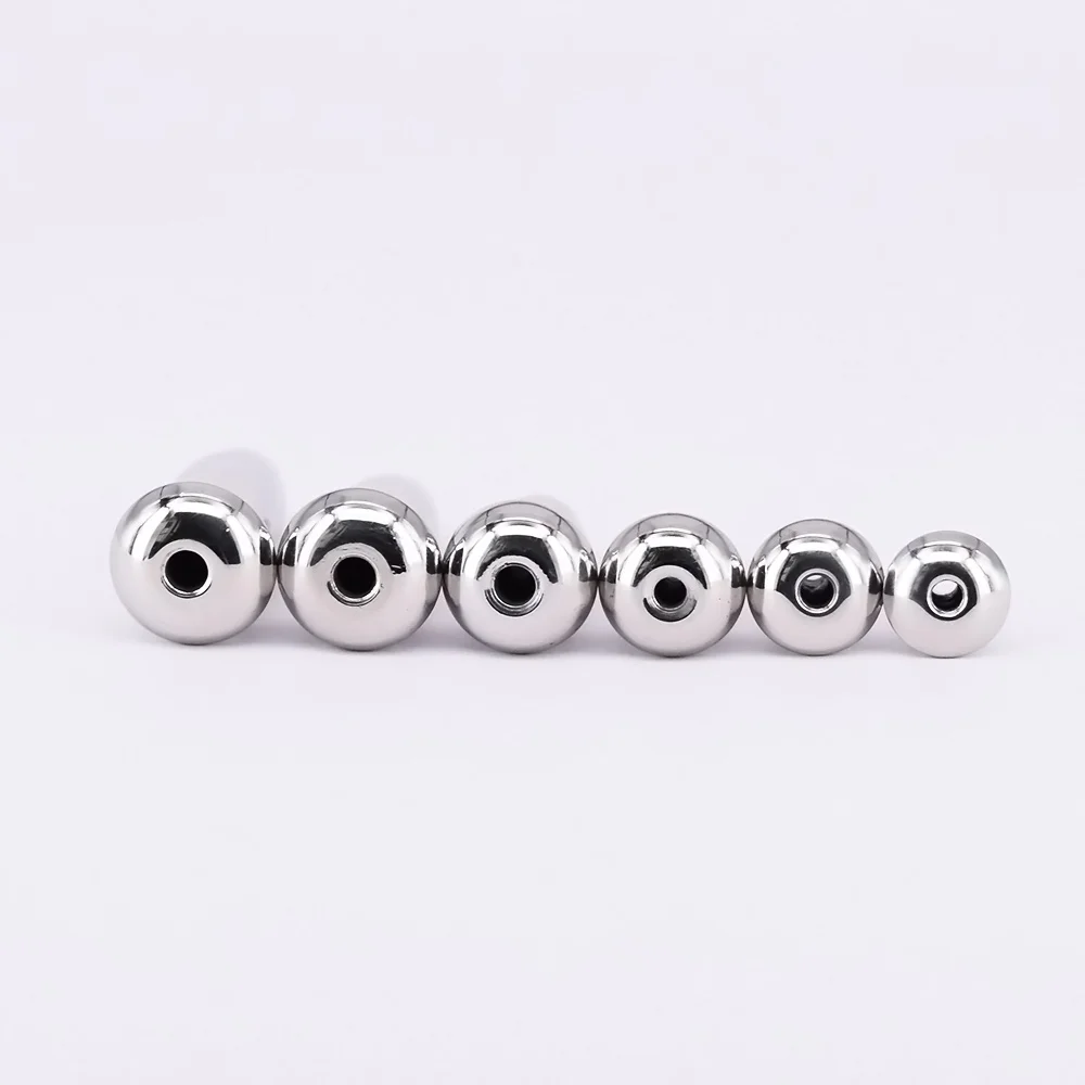 Stainless Steel Penis Plug Tube Urethral Stretcher Catheter Dilator Urethral Sounds Through Hole Sex Toys 8/9/10/11/12/13mm