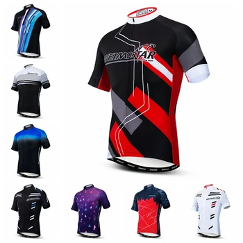 

2019 Weimostar Cycling Jersey men Bike mountain road MTB bicycle shirt Ropa Ciclismo maillot Racing cycle top summer black red
