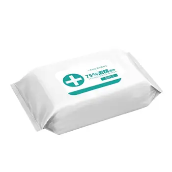 

50PCS/Pack Cleaning Wipes Disposable Alcohol Wipes With 75% Alcohol Disinfection Wipes Cleaning Sterilization First Aid Home