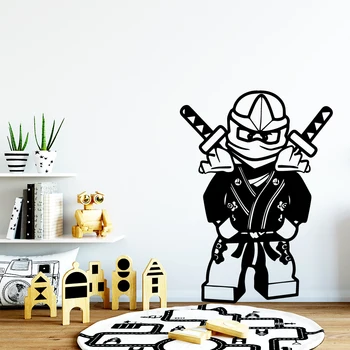 

Lego Ninja Wall Stickers Decals For Kids Rooms Lego Sticker Vinyl Wall Art Decal Lego Muursticker Bedroom Accessories