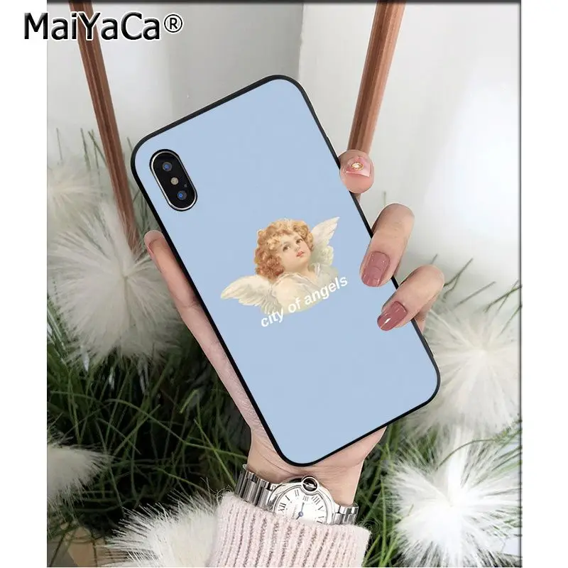 Мягкий высококачественный чехол MaiYaCa Renaissance angels Cupid из ТПУ для телефона Apple iPhone 8 7 6 6S Plus X XS MAX 5 5S SE XR