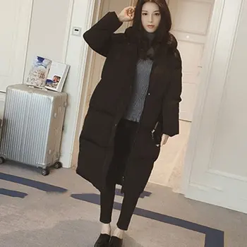 

Women's Long Zipper Jacket Lady Long Cotton-padded Warm And Thick Coat Women's Long Coat For Exquisite Presents
