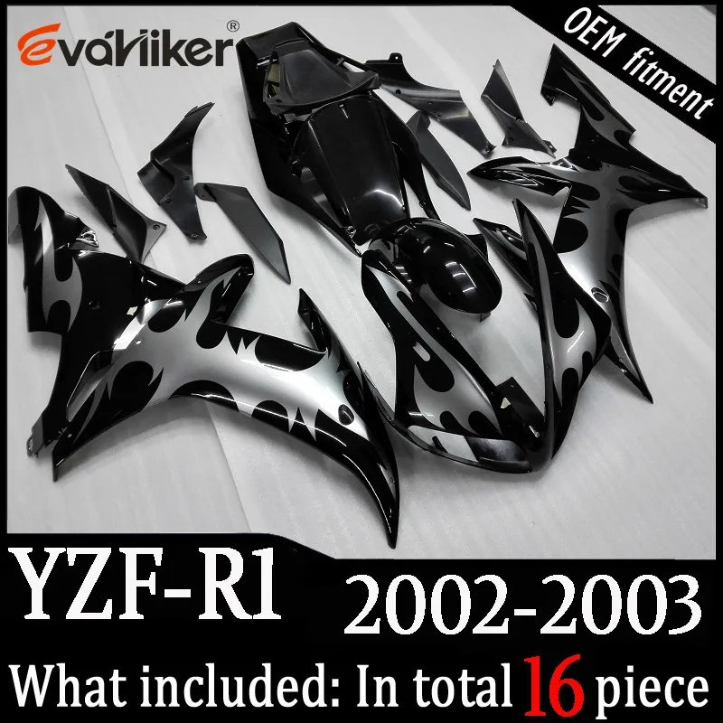 Заказной обтекатель мотоцикла для YZF-R1 2002-2003 ABS пластиковый корпус мотоцикла красный+ подарки
