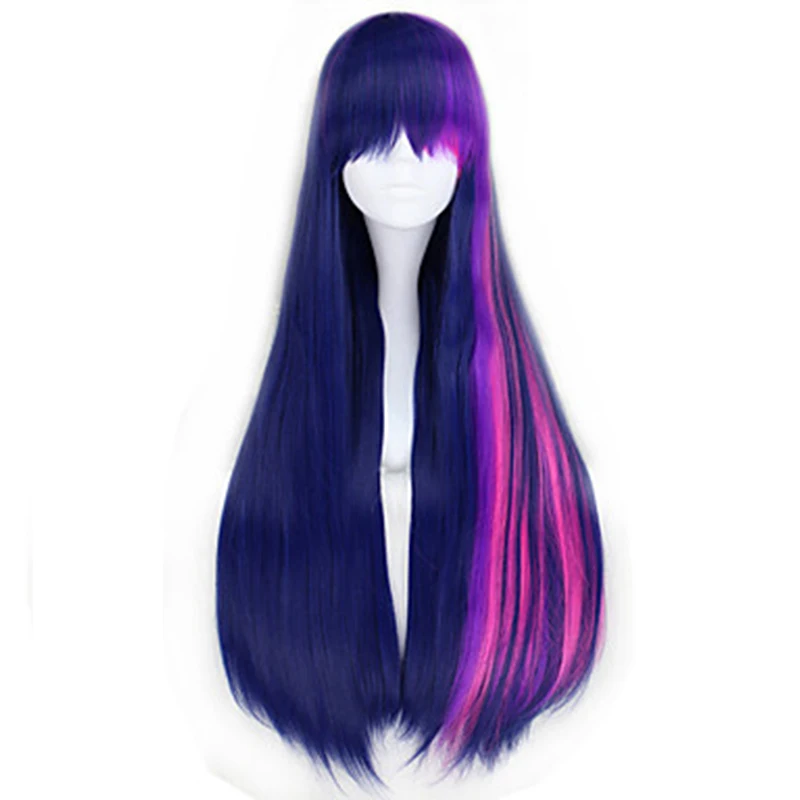 

HAIRJOY My Little Pony Purple Cosplay Wigs Long Heat Resistant Fiber Synthetic Hair