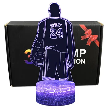 

Diversion 3D illusion Kobe Bryant Sleeping Light Kids Room Projection Lamp Best Gifts For Kobe Bryant and LA Fans