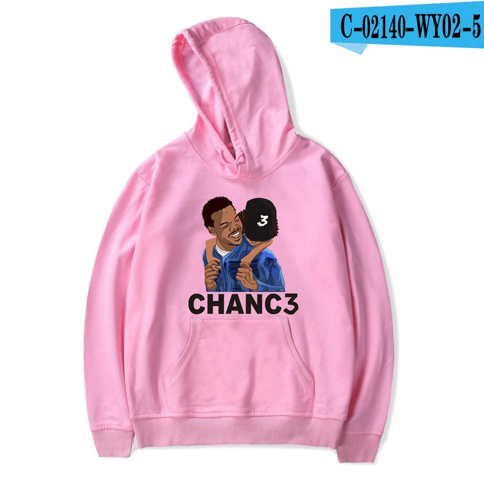pink Повседневные модные розовые Chance The Rapper Новые популярные толстовки для мужчин и женщин пуловер толстовка с капюшоном зимняя Chance The Rapper Толстовка для мужчин - Цвет: pink