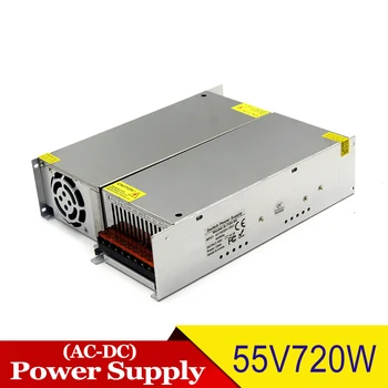 

Power Supply 55V 13.1A 720W LED Driver Transformer AC 110V 220V To DC55V Powers Adapter for Strip Lamp Cnc CCTV 3D Print