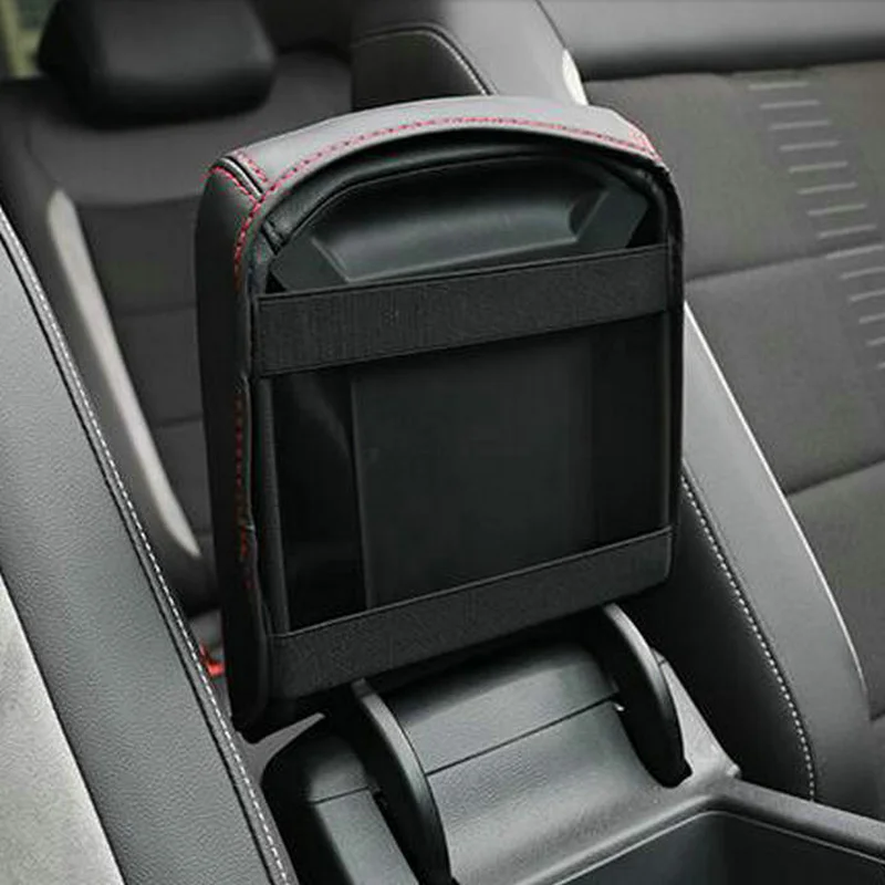 SBTMY Car-styling Interior trim for automobile armrest case decorative sleeve Accessories For 2017 2018 Volkswagen Vw T-ROC T