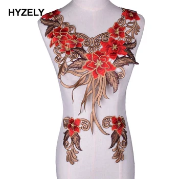 

1 Set Lace Fabric Neckline Collar Embroidery Applique DIY Trim Sewing Clothing Accessory Patches NL393