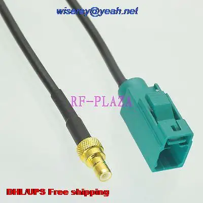 

DHL/EMS 50 pcs Cable 6inch Fakra Z 5021 SMB female to SMB male RG174 RF Pigtail jumper cable with one year warranty-A2