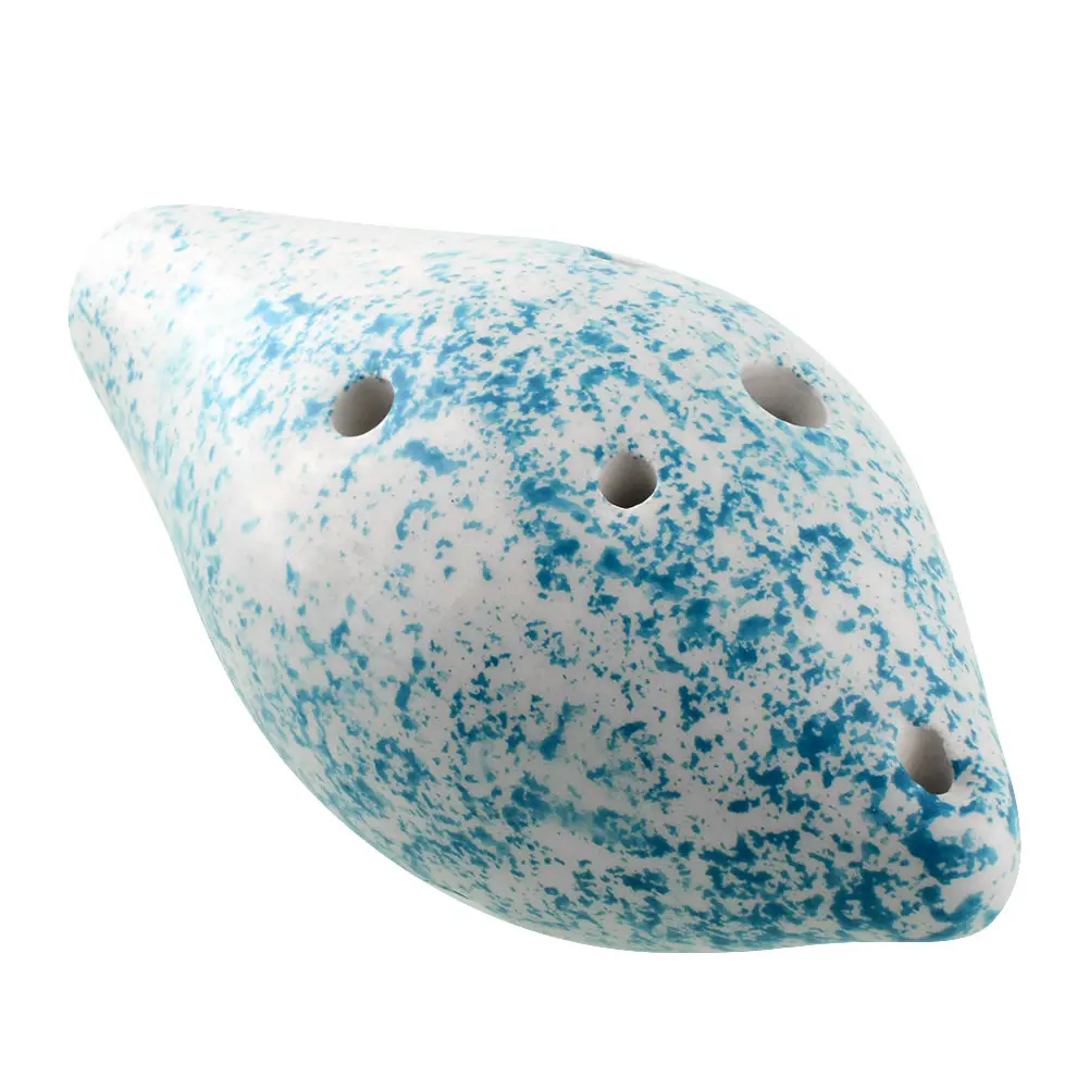 Для речная Улитка ocarina Blue 6 Hole D Tone shape