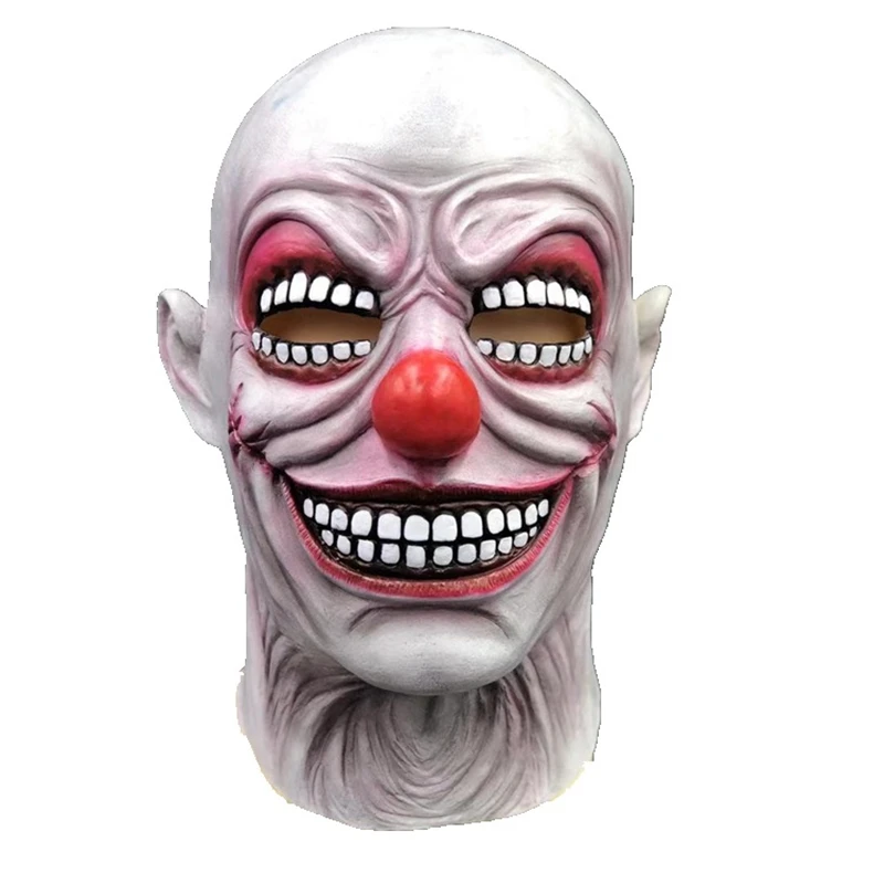 

New Clown Mask Scary Killer Clown Mask Halloween Terror Joker Movie Payday Full Face Latex Mask Props