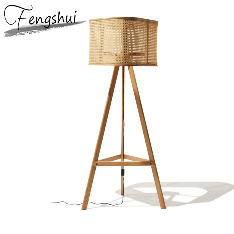 

Modern Wood LED Floor Lamps For Living Room Triangle Floor Lights Lighting Bedroom Living Room Study Home Decor Standing Lamp