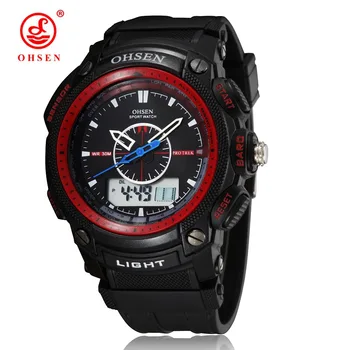 

Double Display Watch Men Wome Boys Girls Multifunctional Outdoor Student Waterproof Sports Watch Silicone Running Clock Time