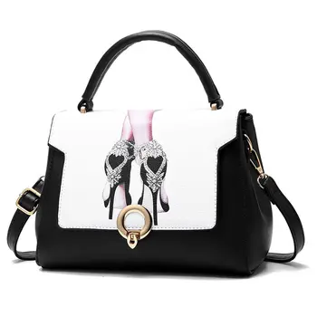 

Korean Version Printed Women's Bag Buckle Ladies Shoulder Bag Variety of styles