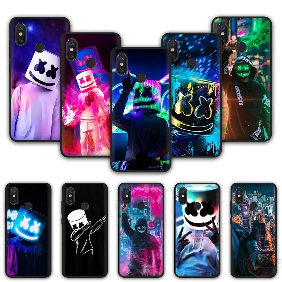 Чехол для телефона из ТПУ WEBBEDEPP Marshmello Dotcom DJ Alone Xiaomi Mi 6 8 A2 Lite A1 F1 9 MAX 3 SE |