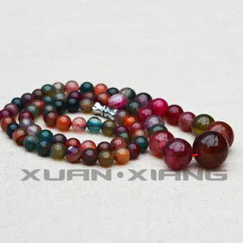 

Drop Shipping Women Necklace Natural Chalcedony Jades Stone Necklaces Buddha Beads Tower Chain Necklace Women Fashion Jewelry