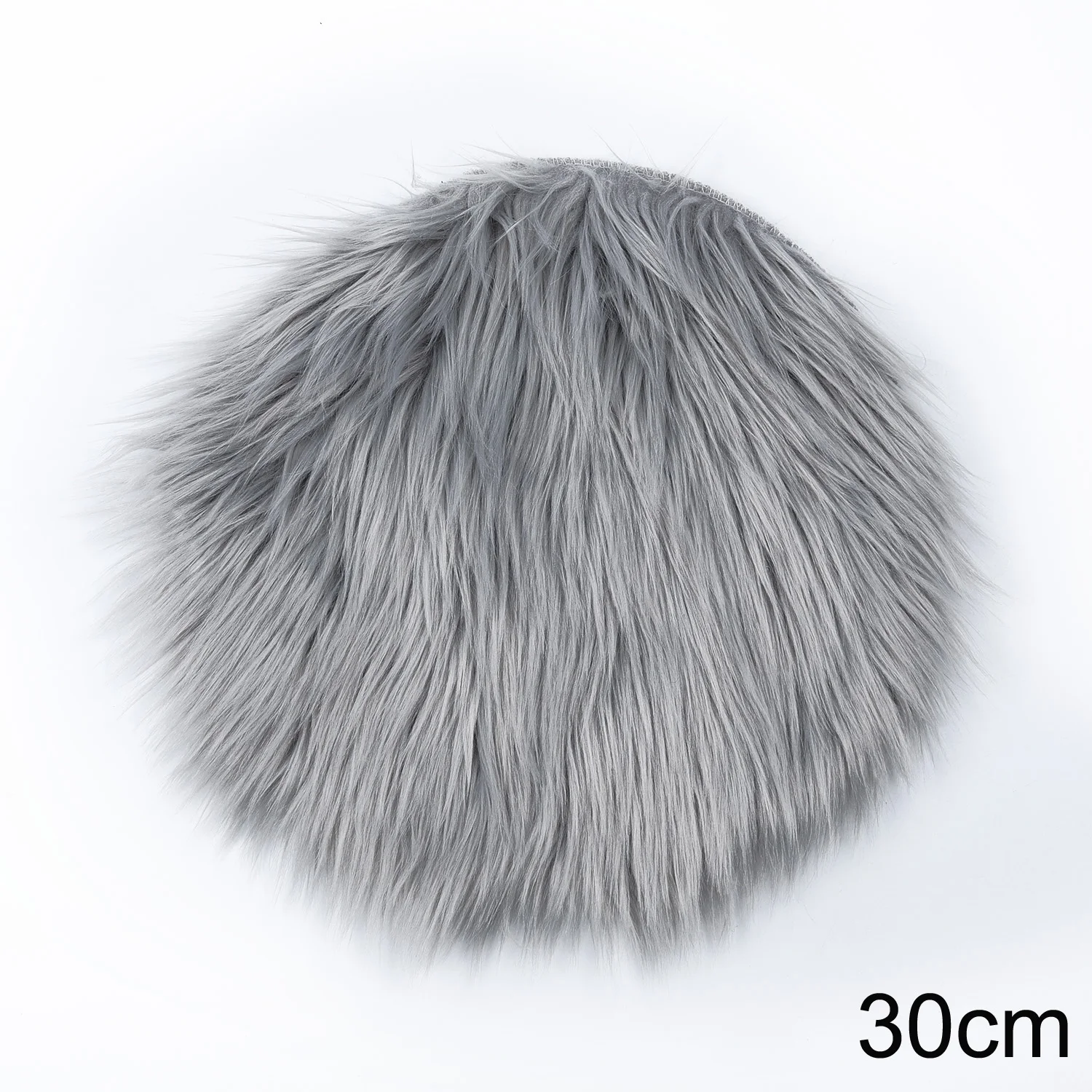 

Round Carpet Faux Mat Fur Plain Fluffy Soft Sofa Chair Desk Small Area Rug