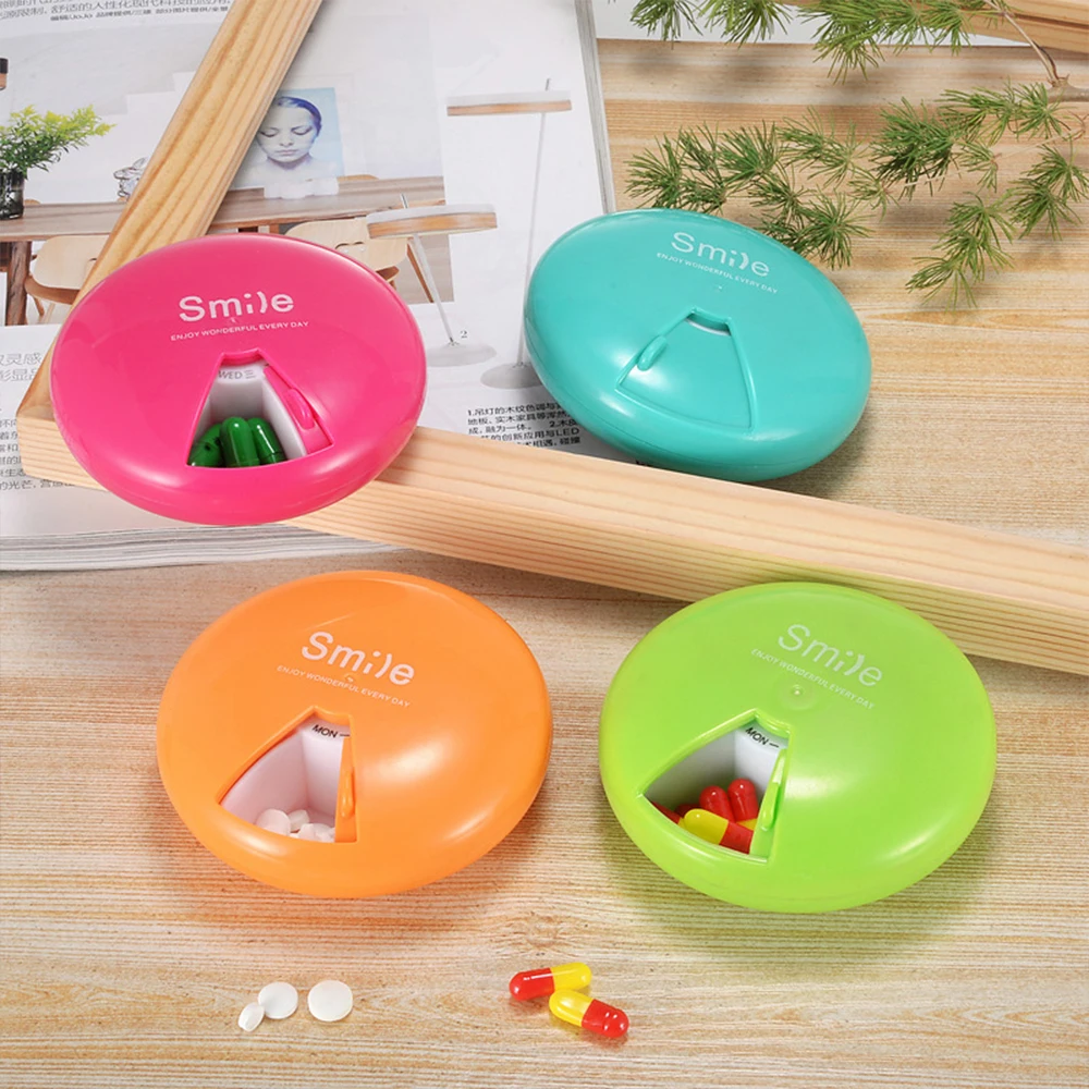 7 Days Pill Case Cute Travel Box Organizer Weekly Medicine Pills Storage for Personal Health Care | Красота и здоровье